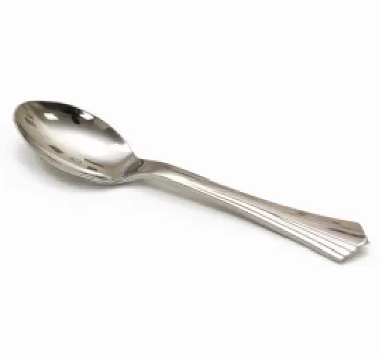 Нож столовый пластиковый металлик 50шт/упак /40