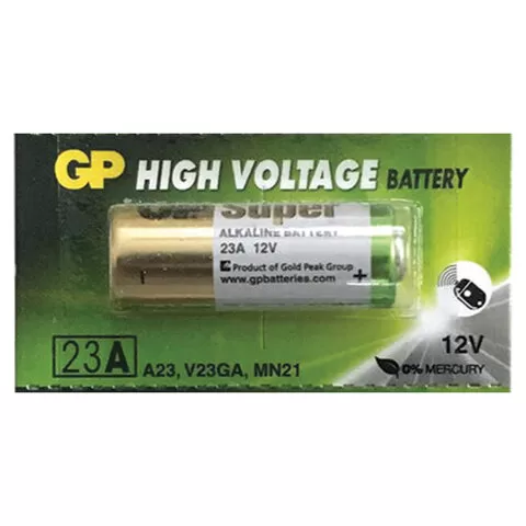 Батарейки GP High Voltage, 23AE, алкалиновая, для сигнализаций, 1 шт.