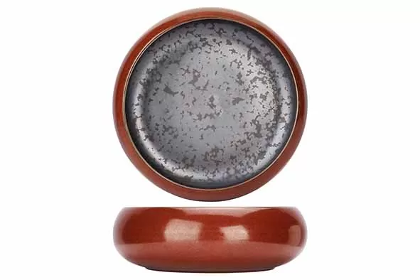 Салатник с закругленным бортом d 17 см h 6,2 см, Elements Maroon