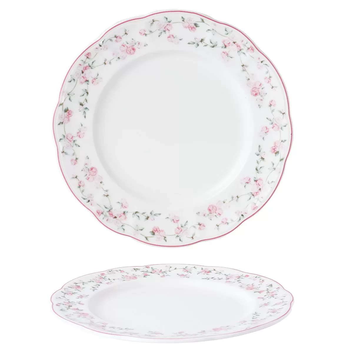 Тарелка классическая d=27 cм,фарфор "NOBLE" серия "Retro Ritz-La Vie En Rose"