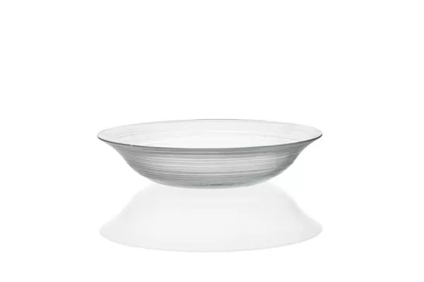 Салатник d 22,5 см h 4,8 см, стекло, прозрачный, Circle