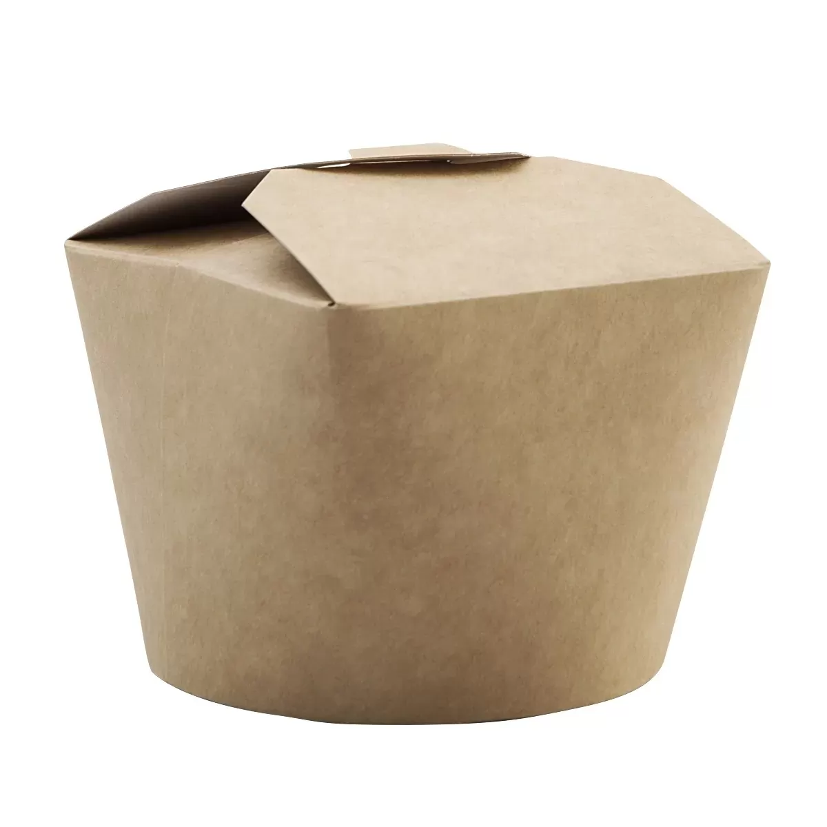 Упаковка для лапши Wok 500мл, (чайна-бокс) крафт, круглое дно 30шт/упак/16