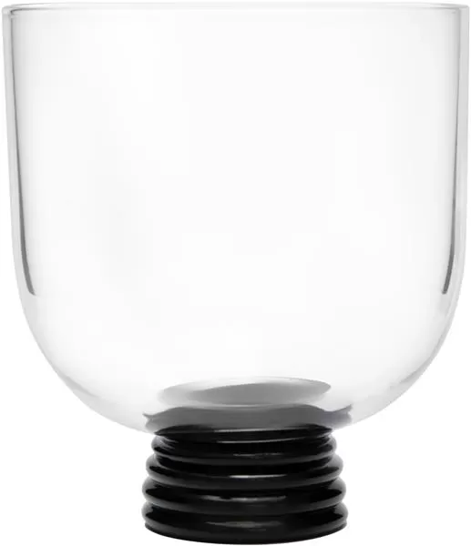 Бокал 360 мл, d 9 см h 10,2 см, цвет прозрачный / черный, Trevi
