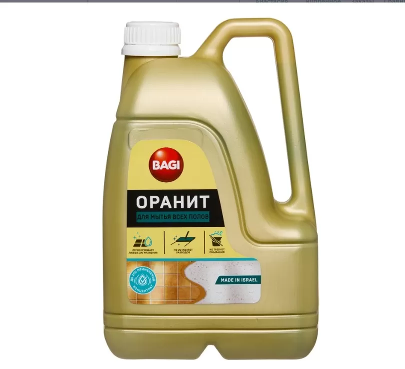 Средство для мытья пола и стен 3л BAGI ОРАНИТ, для всех видов покрытий, концентрат
