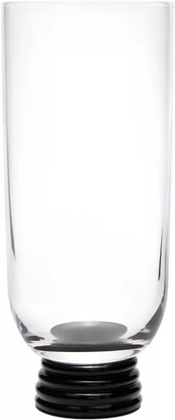 Бокал 290 мл, d 6,3 см h 15 см, цвет прозрачный / черный, Trevi