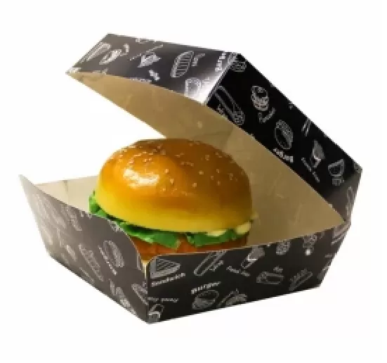 Коробка для гамбургера Complement Black 120х120х105мм /80/320