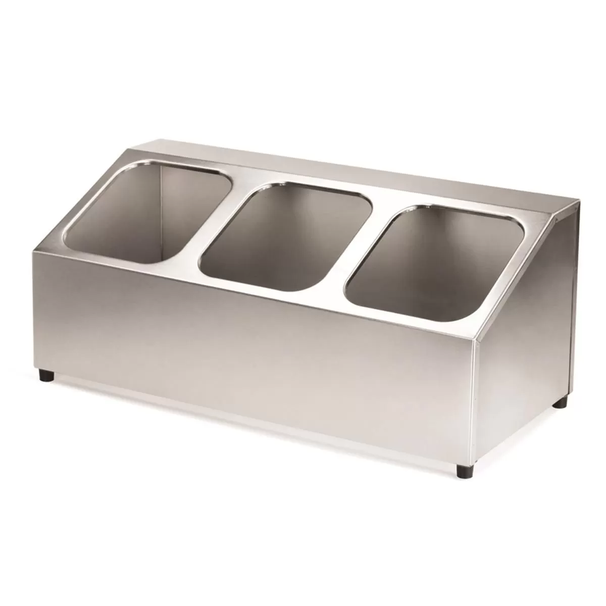 Подставка для гастроемкостей (поли) 1/6 h200 мм 3 отделения 50*22*20 см нерж, P.L. Proff Cuisine