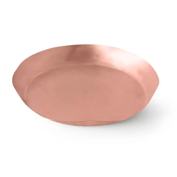 Блюдо для морепродуктов с неровными краями 35 см «Купер», медное