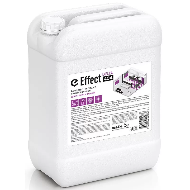 Средство чистящее универсальное для стекол и зеркал Эффект Дельта 5л /2