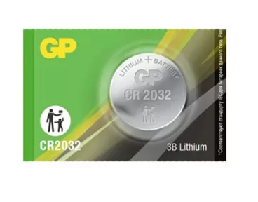 Батарейка GP Lithium, CR2032, литиевая, 1 шт., в блистере (отрывной блок), CR2032-7CR5 4891199001147